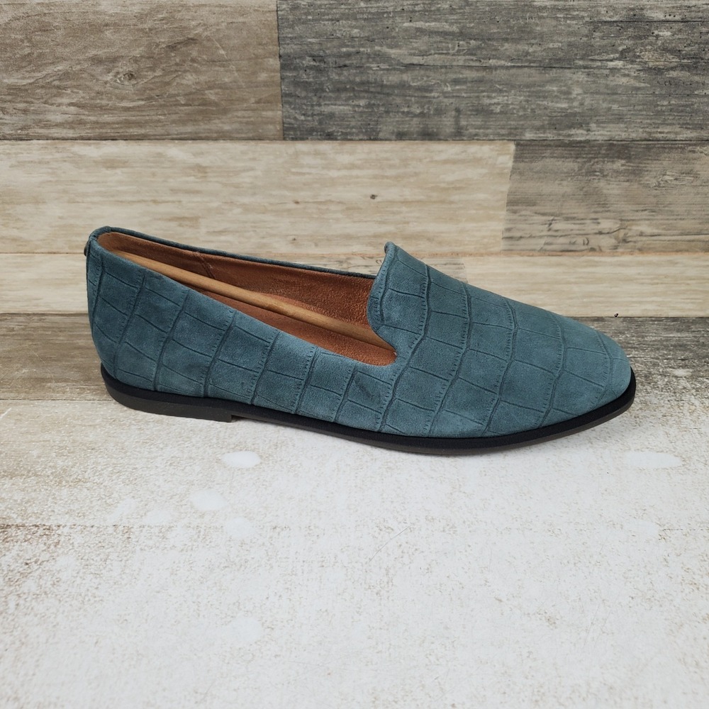Vionic Willa 2.0 Shoes Women Sz 9.5 M Scarab Slip On Textured Square-Toe Comfort